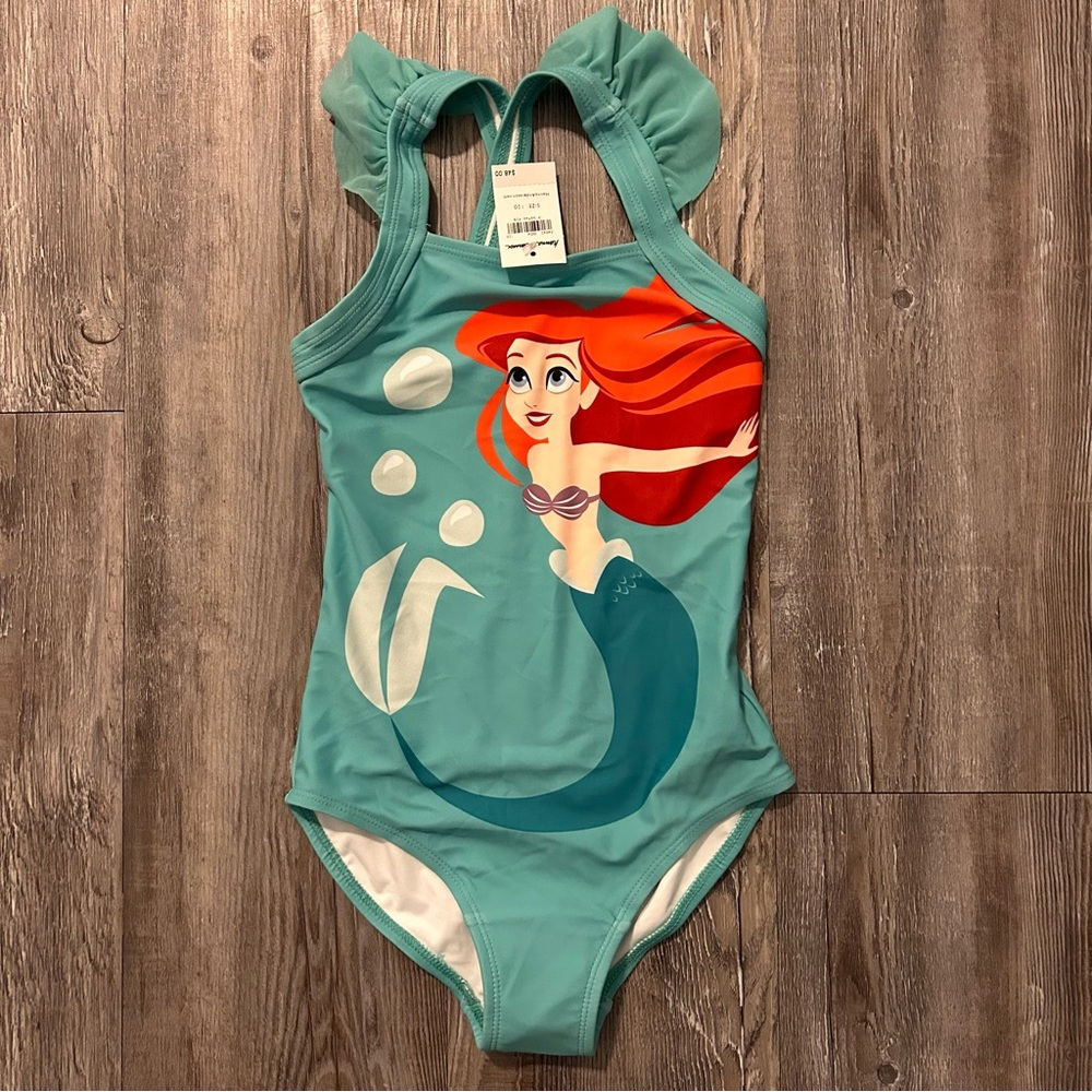 NWT Disney Princess Ariel Mermaid Hanna Andersson Swimsuit